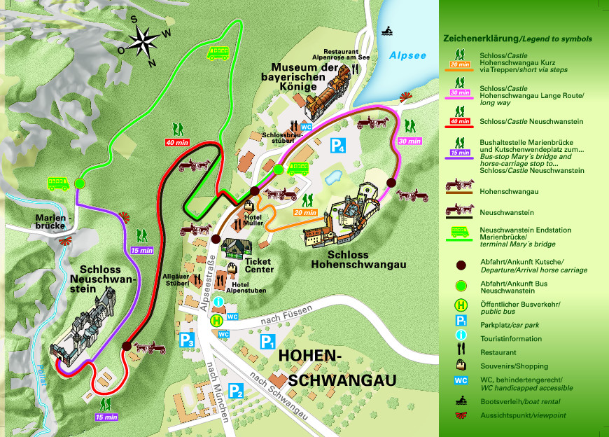 Hohenschwangau map